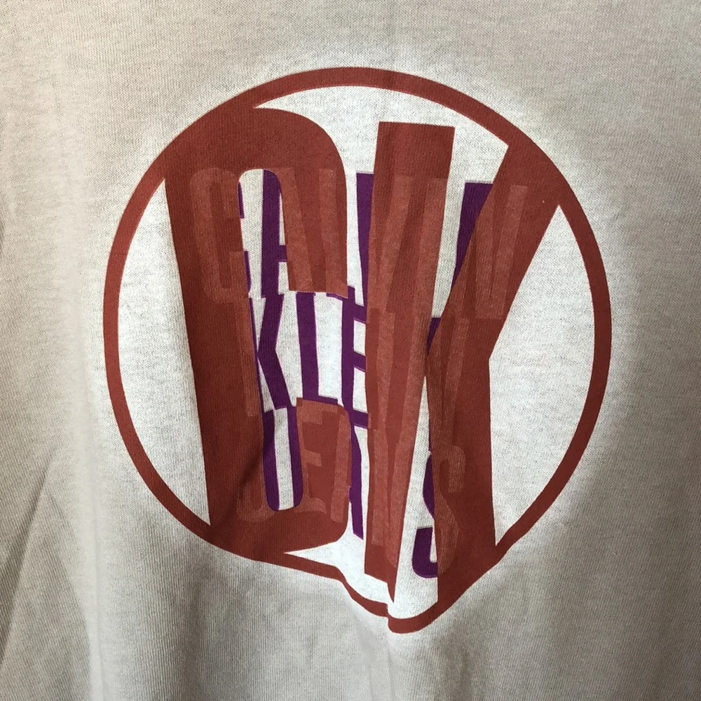 Calvin Klein Jeans Long Sleeve Graphic T-Shirt Men Size L 100% Cotton NWT